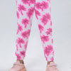Palm Printed  Girls Trouser