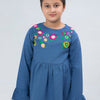 Girls Woven Embroidered Frock