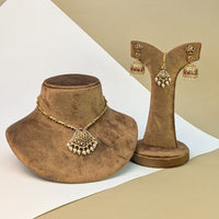 Guttapusalu Pearl South Indian Rajwadi Necklace Set