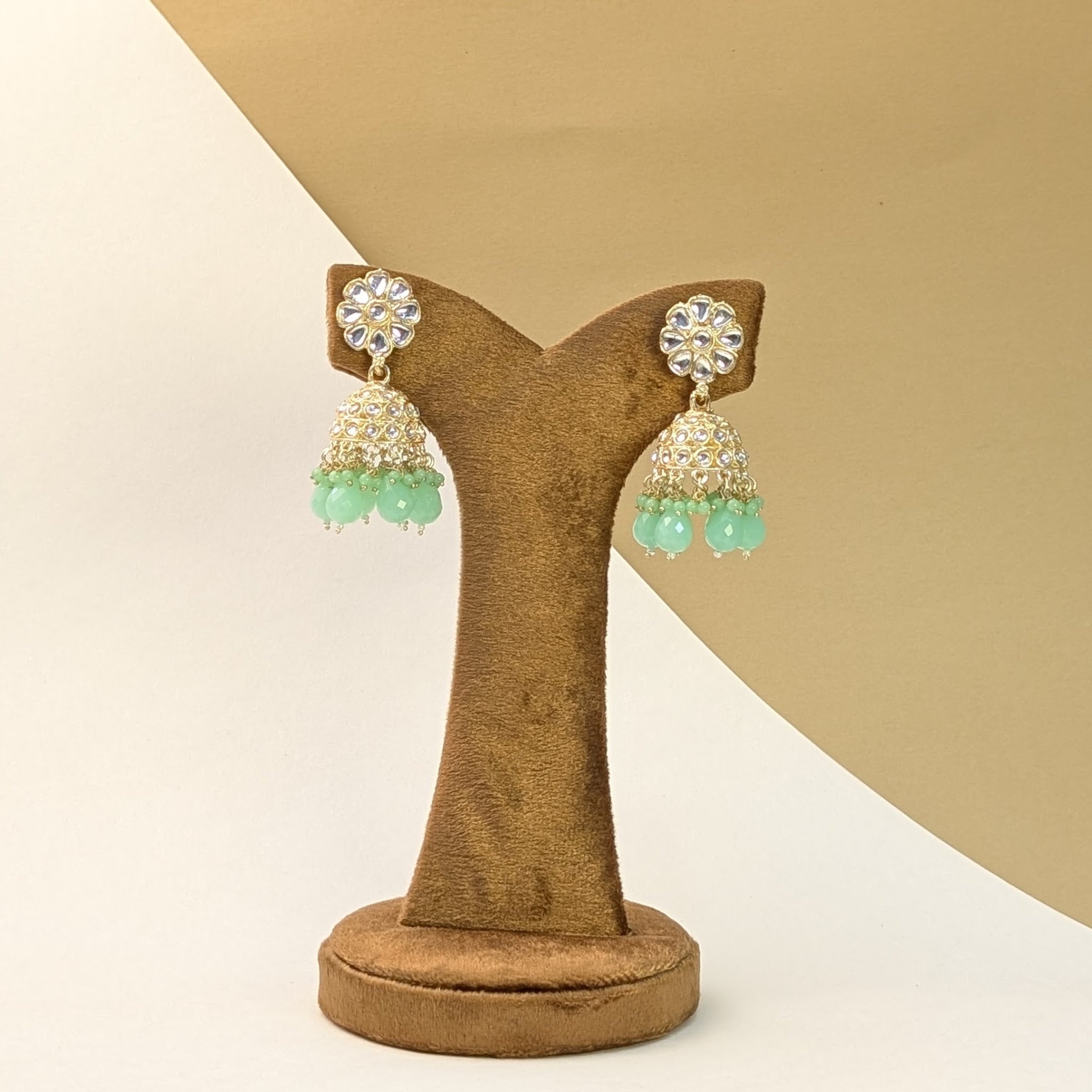 Layered Kundan Jhumkis