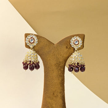 Antique Kundan Jhumkis