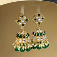 Grand Bridal Kundan Jhumkis