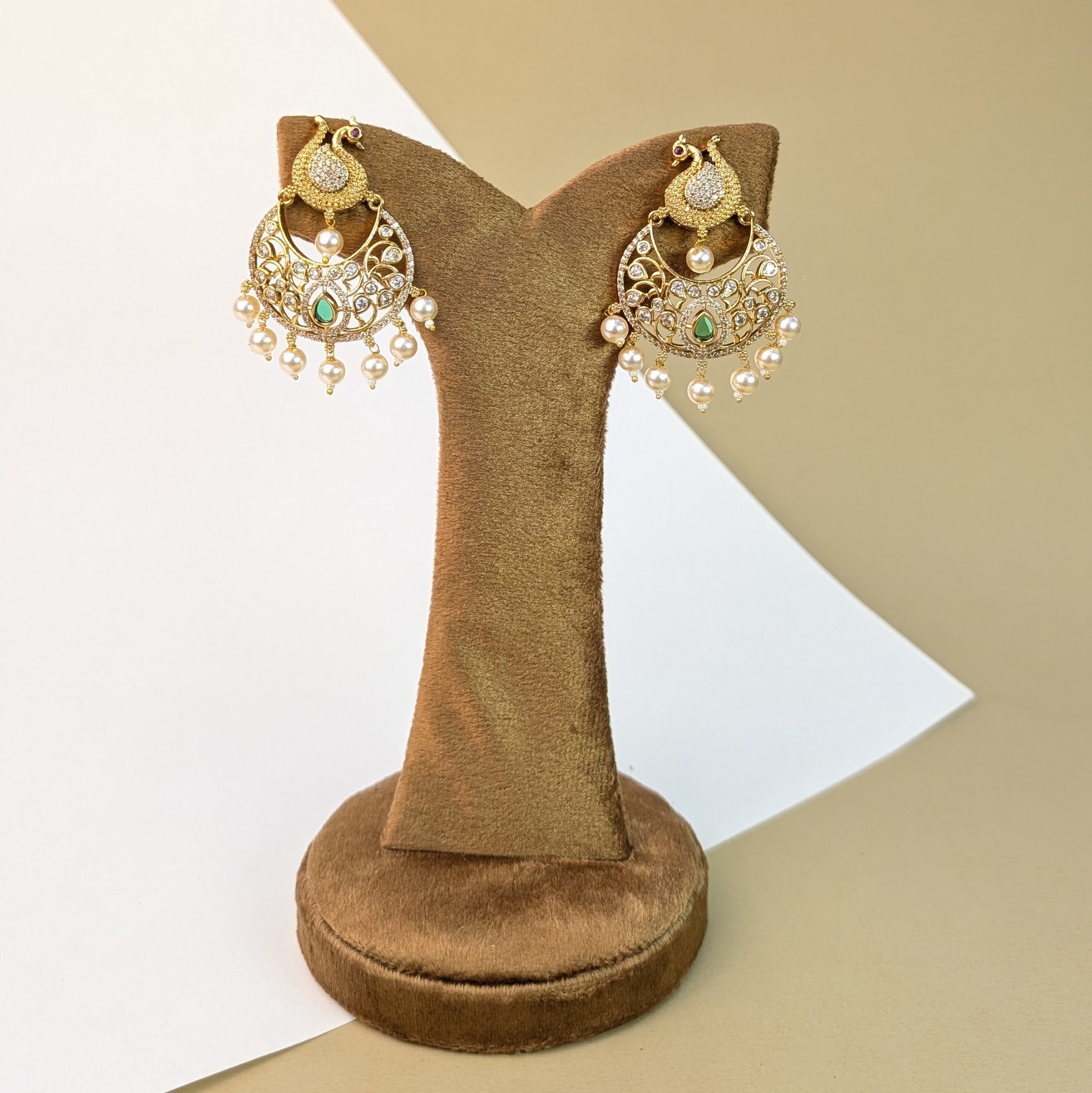 Firozi Charm Stone Earrings