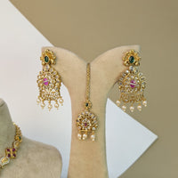 Simha Lion South Rajwadi Necklace Set