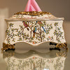 Imported Italian Vintage Artwork (Painted) Porcelain Tissue Box Holder