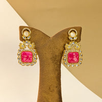 Lotus Kundan Earrings