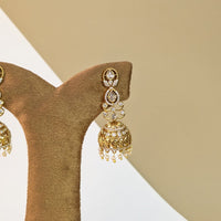 Pearl Noor Stone Jhumkis