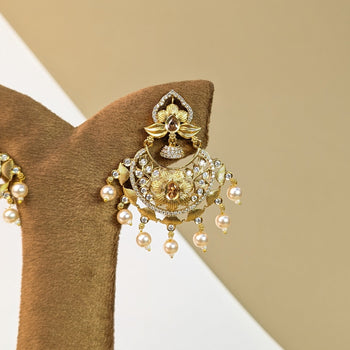 Mahtab Cluster Stone Earrings