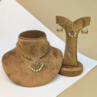 Nagas Kemp South Indian Rajwadi Necklace Set