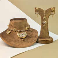 Peacock Kemp South Indian Rajwadi Necklace Set