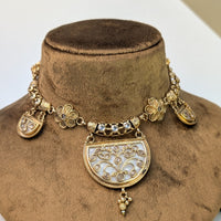 Peacock Kemp South Indian Rajwadi Necklace Set