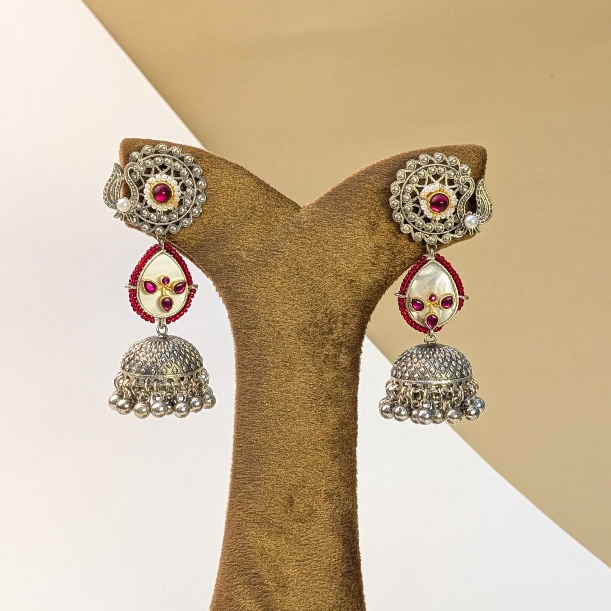Vine Motif Antique Earrings