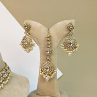 Chandbali Kundan Necklace Set
