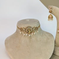 Gaja Elephant South Rajwadi Necklace Set