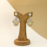 Swan Motif Antique Earrings