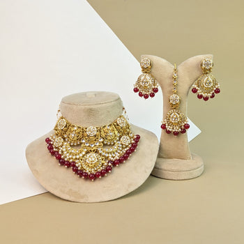 Meenakari Kundan Necklace Set