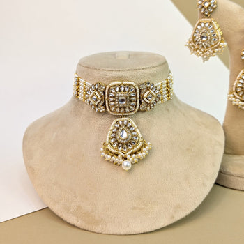 Polki Kundan Necklace Set