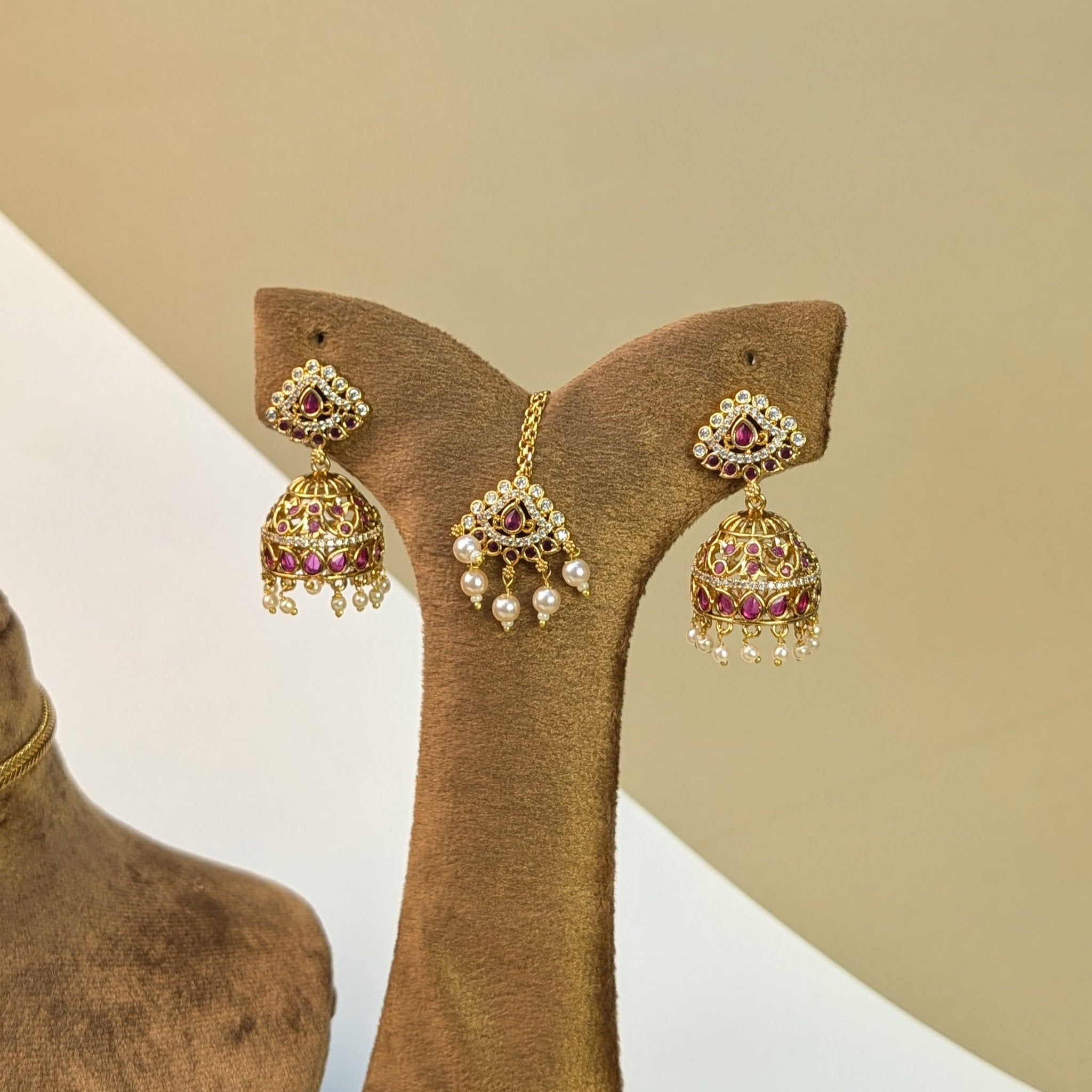 Lakshmi Coin South Indian Rajwadi Necklace Set