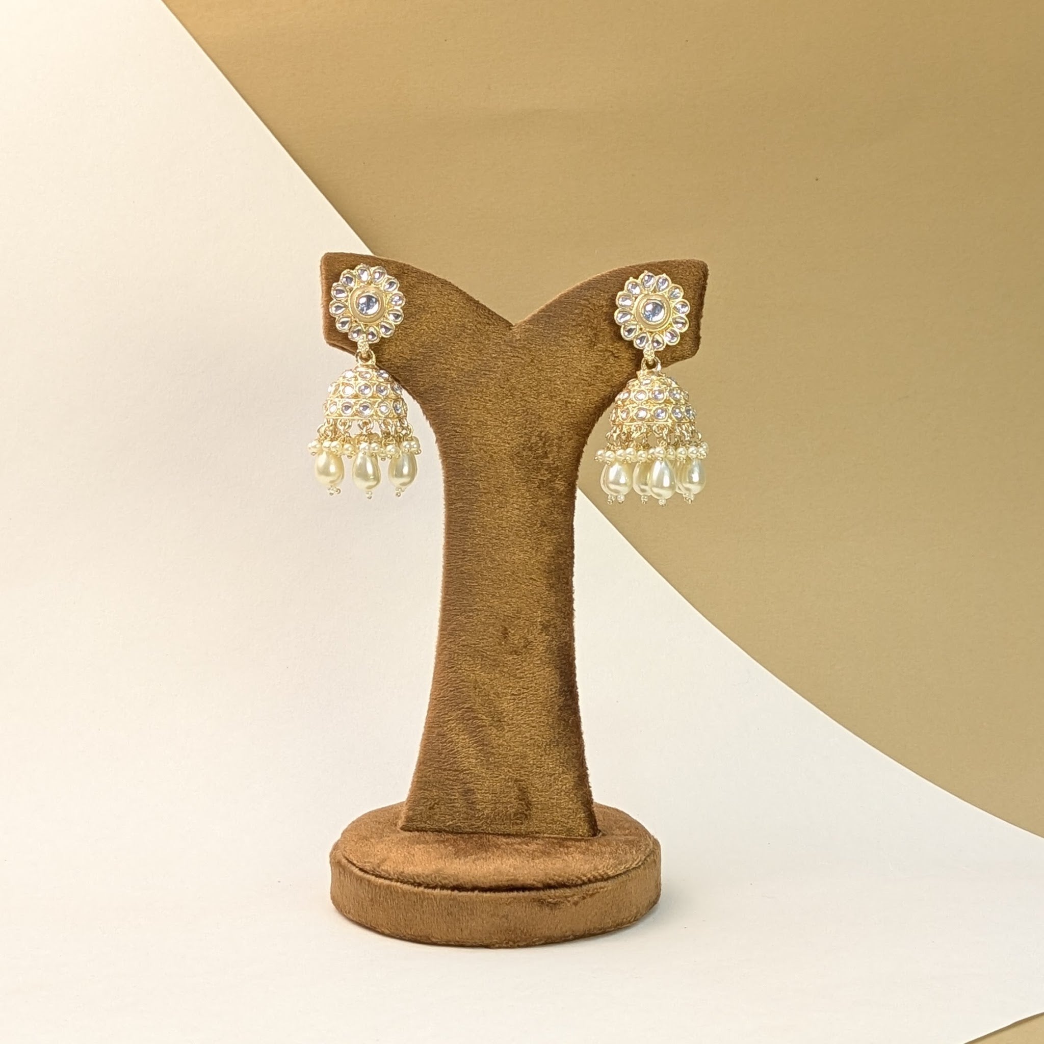 Bridal Kundan Jhumkis