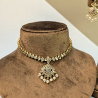Kundan Temple South Indian Rajwadi Necklace Set