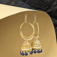 Polki Kundan Jhumkis