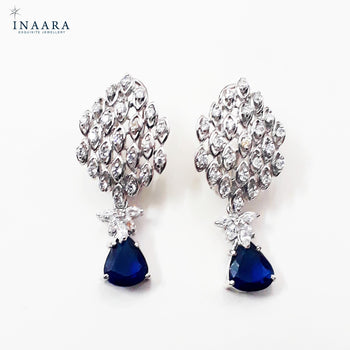 Earrings - Synthetic Blue Drop