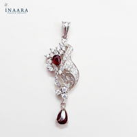 Ruby Glamorous Pendant Set