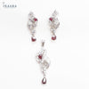 Ruby Glamorous Pendant Set