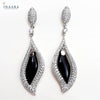 Black Drop Earrings