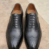 Royal Black Brogue Laced Shoes