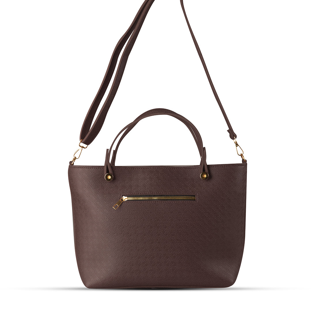 Diana Choco women's shoulder bag in choco by Bag X