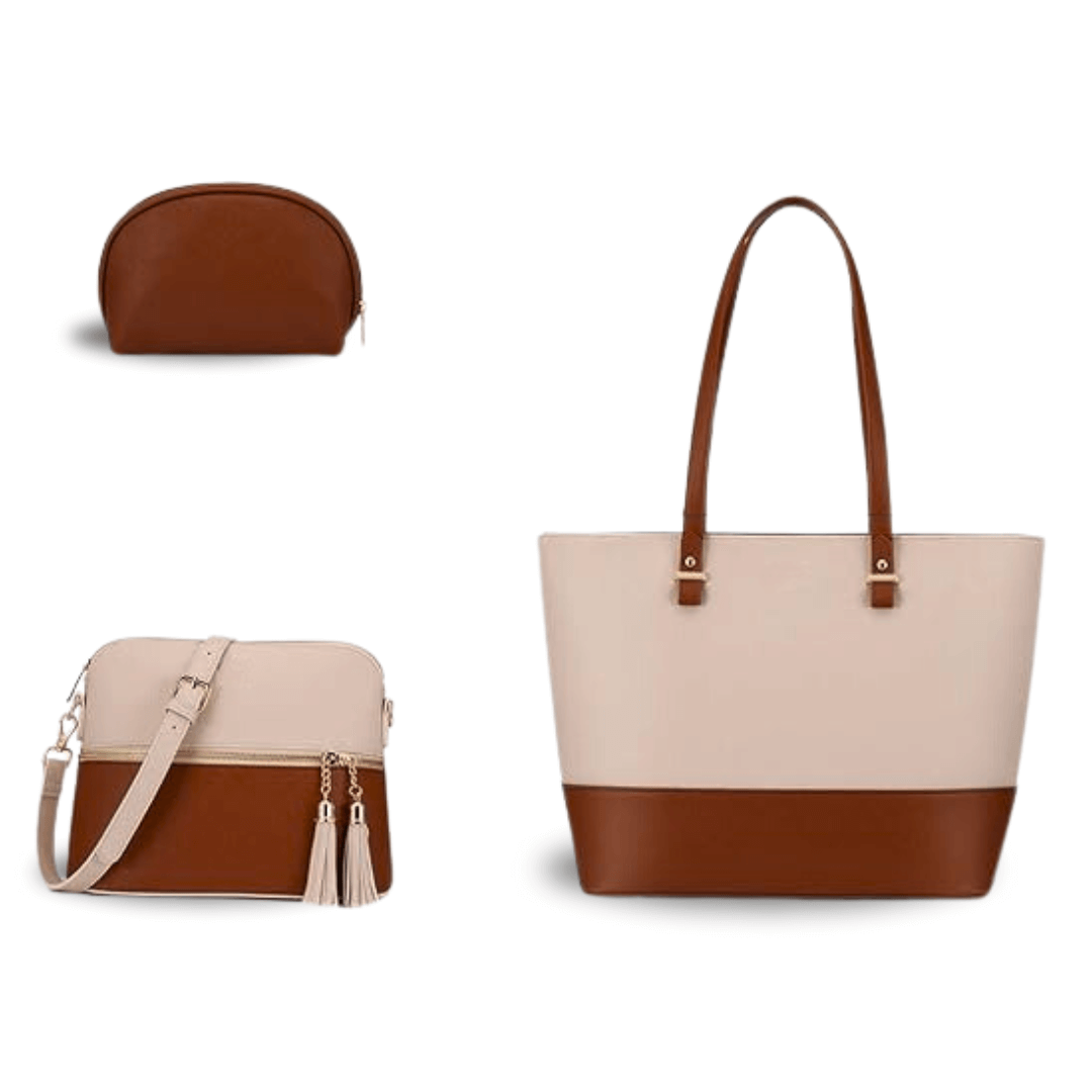 Grace Beige / Brown women's crossbody bag in brown by Bag X