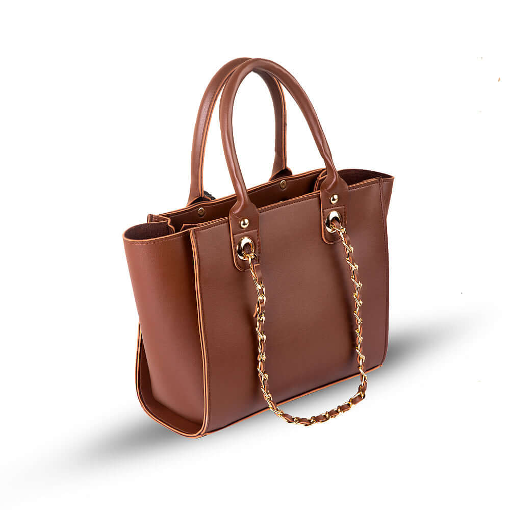 Plush Choco Brown women's handbag in brown by Bag X