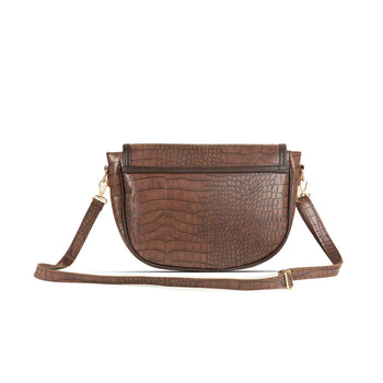 Imperial Crocodile Brown women's crossbody bag in brown by Bag X