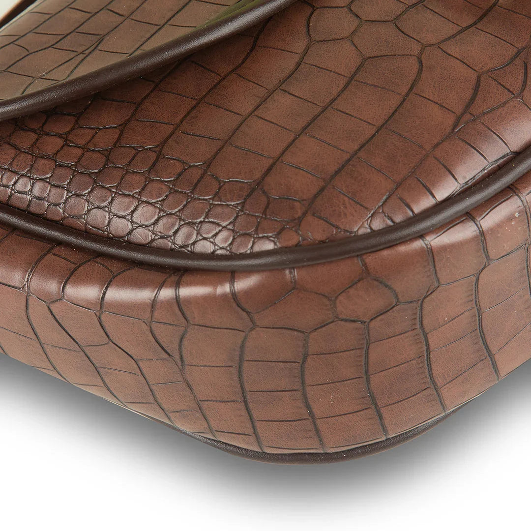 Imperial Crocodile Brown women's crossbody bag in brown by Bag X