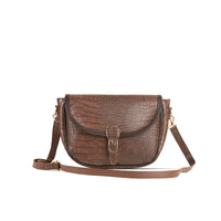 Imperial Crocodile Brown women's crossbody bag in brown by Bag X