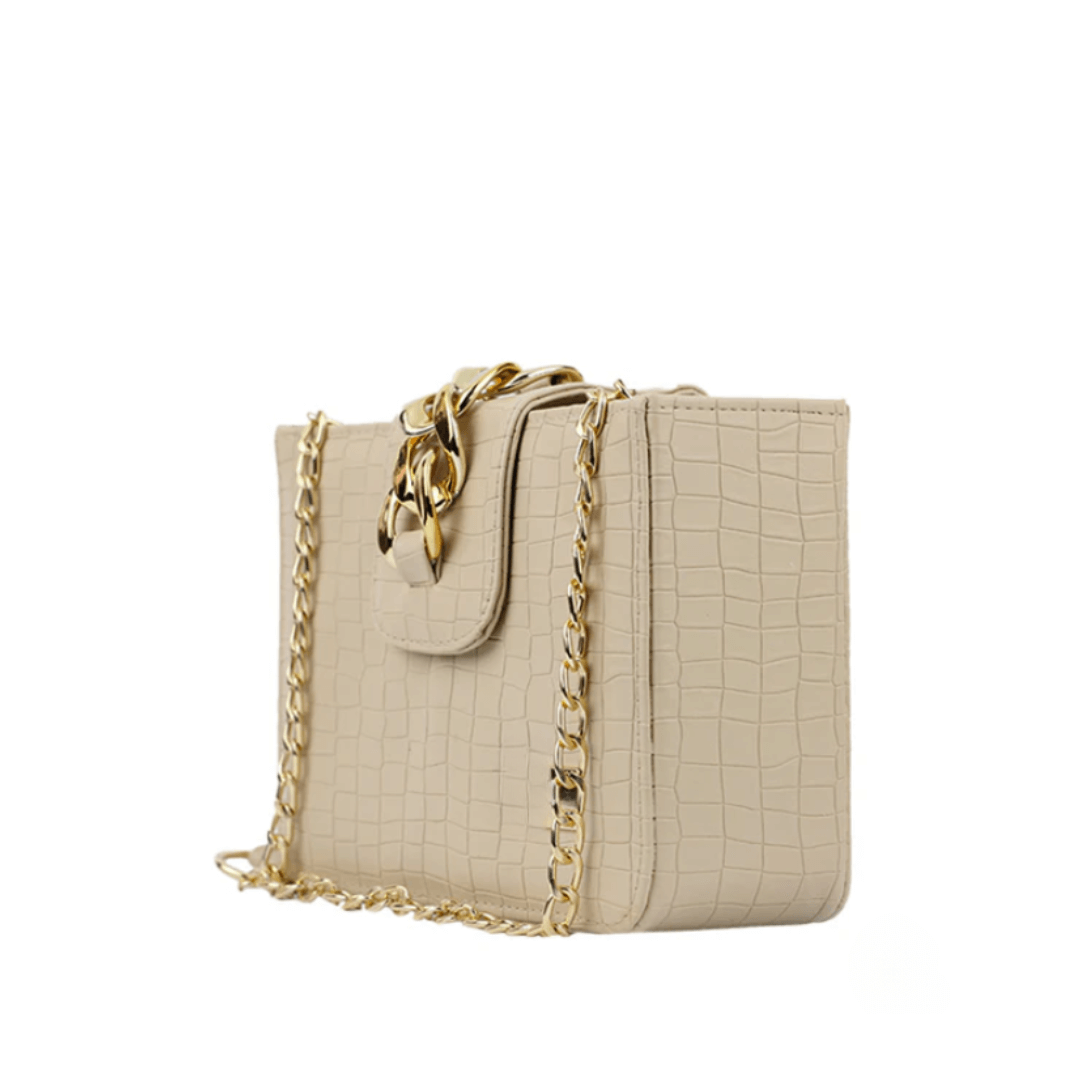 Kim Beige women's shoulder bag in beige by Bag X