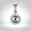 Pearl Pendant Set - Grey