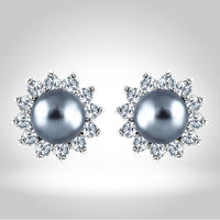 Pearl Pendant Set - Grey