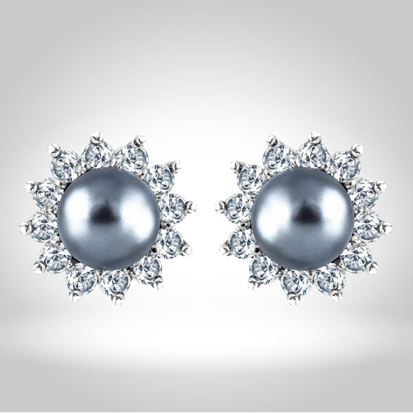 Pearl Pendant Set - Grey