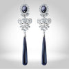 Blue Zircon Earrings