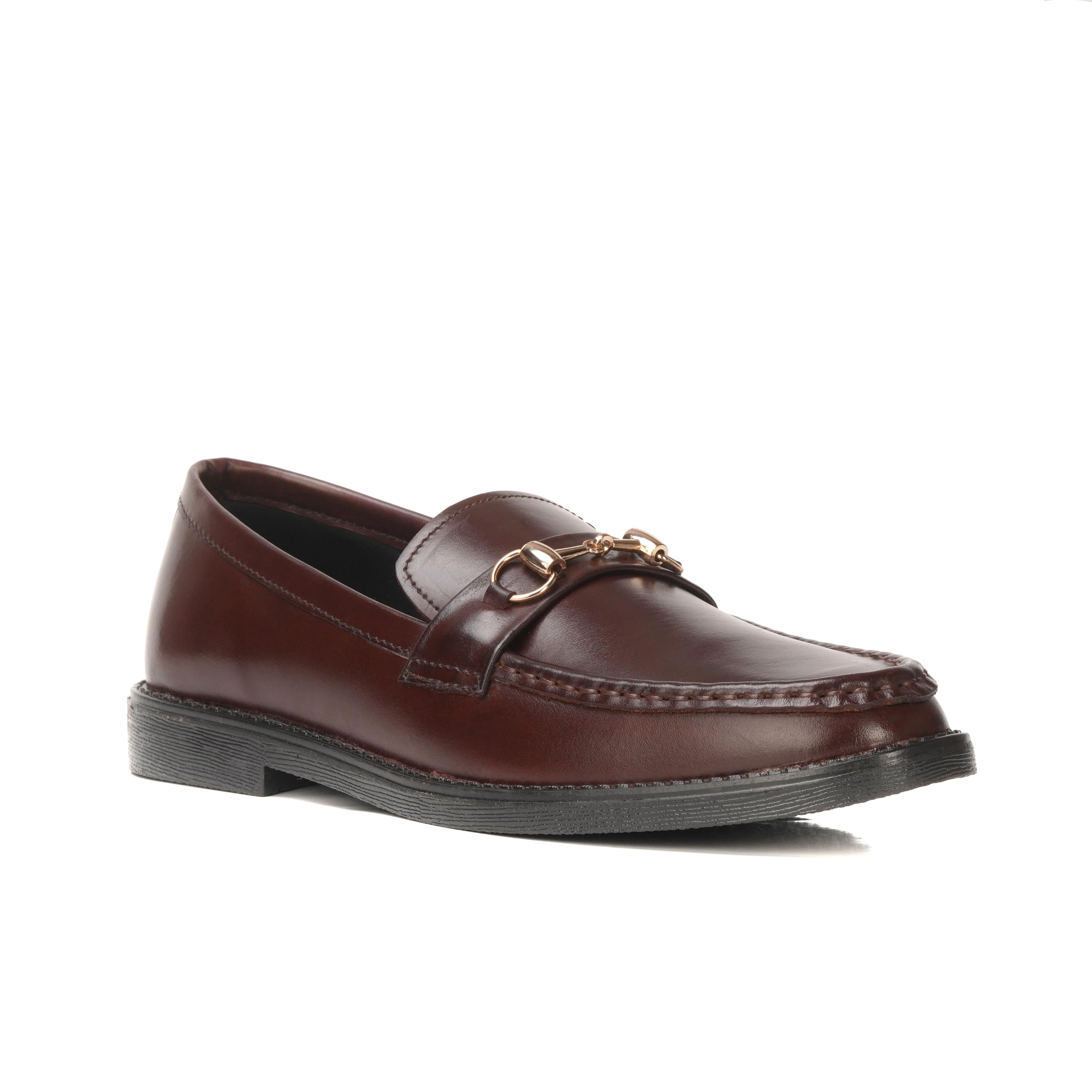 ST-08-Maroon loafers - DeVogue