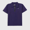 Quarter Zip-Up Polo Shirt