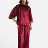 Co-Ord Set Velvet Top