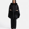 Hooded Fur Cape Shawl