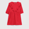 Flounce-Trimmed Dress