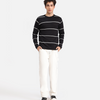 Striped Crew-Neck Sweater