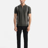 Quarter Zip-Up Polo Shirt