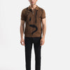 Quarter Zip-Up Polo Shirt