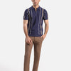 Quarter Zip-Up Polo Shirt